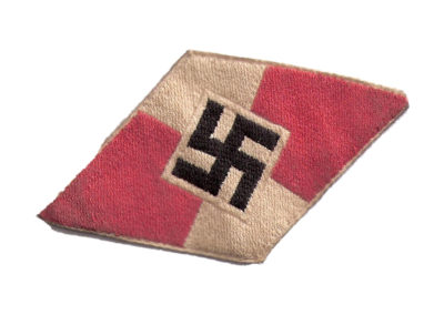 Red/White Diamond Cloth with Swastika