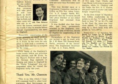 3rd page of the Yeoman Magazine 7th December 1945